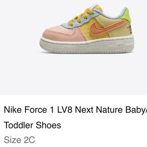Brand New Nike Force 1 LV8 Next Nature Baby/Toddler Shoes Size 2C